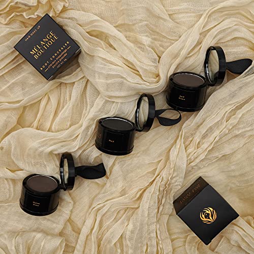 Melange Boutique Hairline Powder Instant Formula (Black) Root Touchup Hair Loss Powder For Gray Root Line, Root Concealer For Thinning & Bald Spots #TOP3