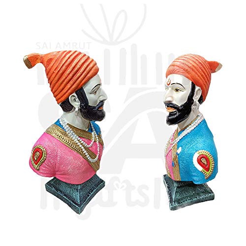 Image of S A Gifts Sai Amrut Chhatrapati Shivaji Maharaj The Legend of Maharashtra Statue Texture Color