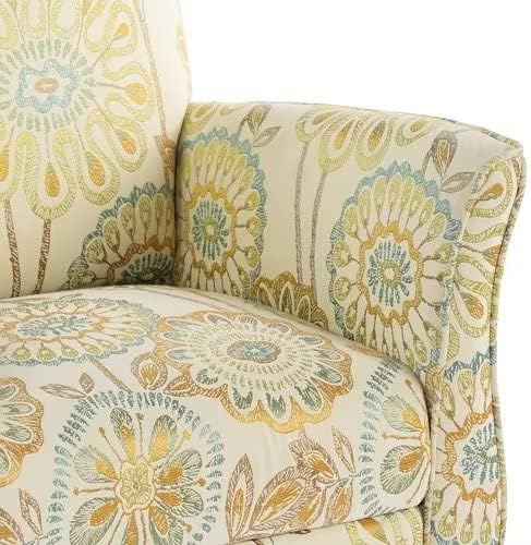 Miniatura 7 de TRIPLE TREE Sillas decorativas, silla moderna de tela de lino con patas de madera maciza y respaldo suave, silla de sofá individual tapizada cómoda