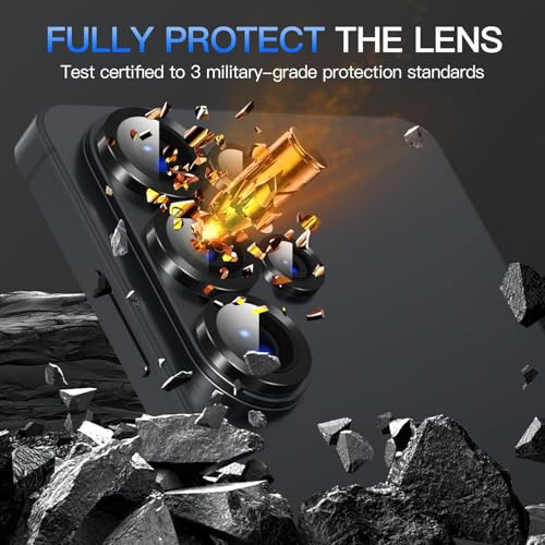 Image of OpenTech Premium Camera Lens Protector For Samsung Galaxy S26 Ultra (Black) - 9H Tempered Glass, Military-Grade Anti-Scratch, Case-Friendly, Easy Install Frame