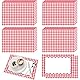 Eaasty Einweg-Tischsets, 50 Stück, rotes Gingham-Papier, kariert, für Picknick, Grillen, Papiertische, Tischset, doppelseitig, für Babypartys, Hochzeiten, Geburtstage, Teepartys, Abendessen,