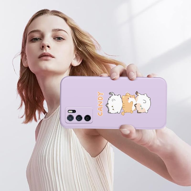 WOKEZ Ultratunn Telefonfodral för Xiaomi Poco X5 Pro 5G med Katter