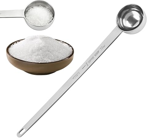 Cucchiai Dosatori Da Caffè Cucchiaio Lungo da Tavola | Cucchiaio Misuratore Ideale per Tè, Latte in Polvere, Farina, Zucchero, Casa, Appartamento, Hotel, Affitto, Cucina,