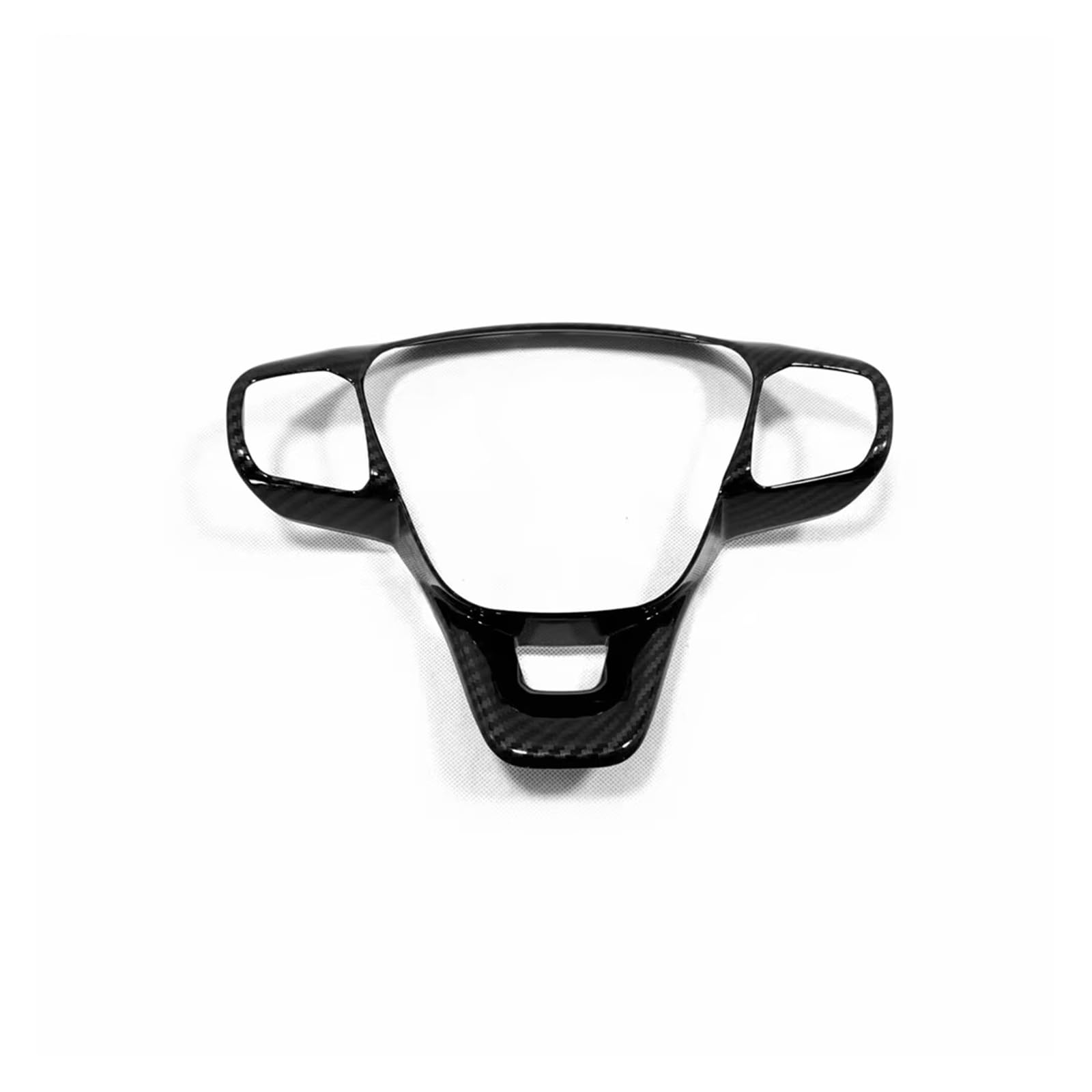 Interior Trim for for Kuga for Escape 2020 2021 ABS Matte Carbon Fiber Steering Wheel Cover Trims Stickers Panel Frame Cover(Carbon Fiber)