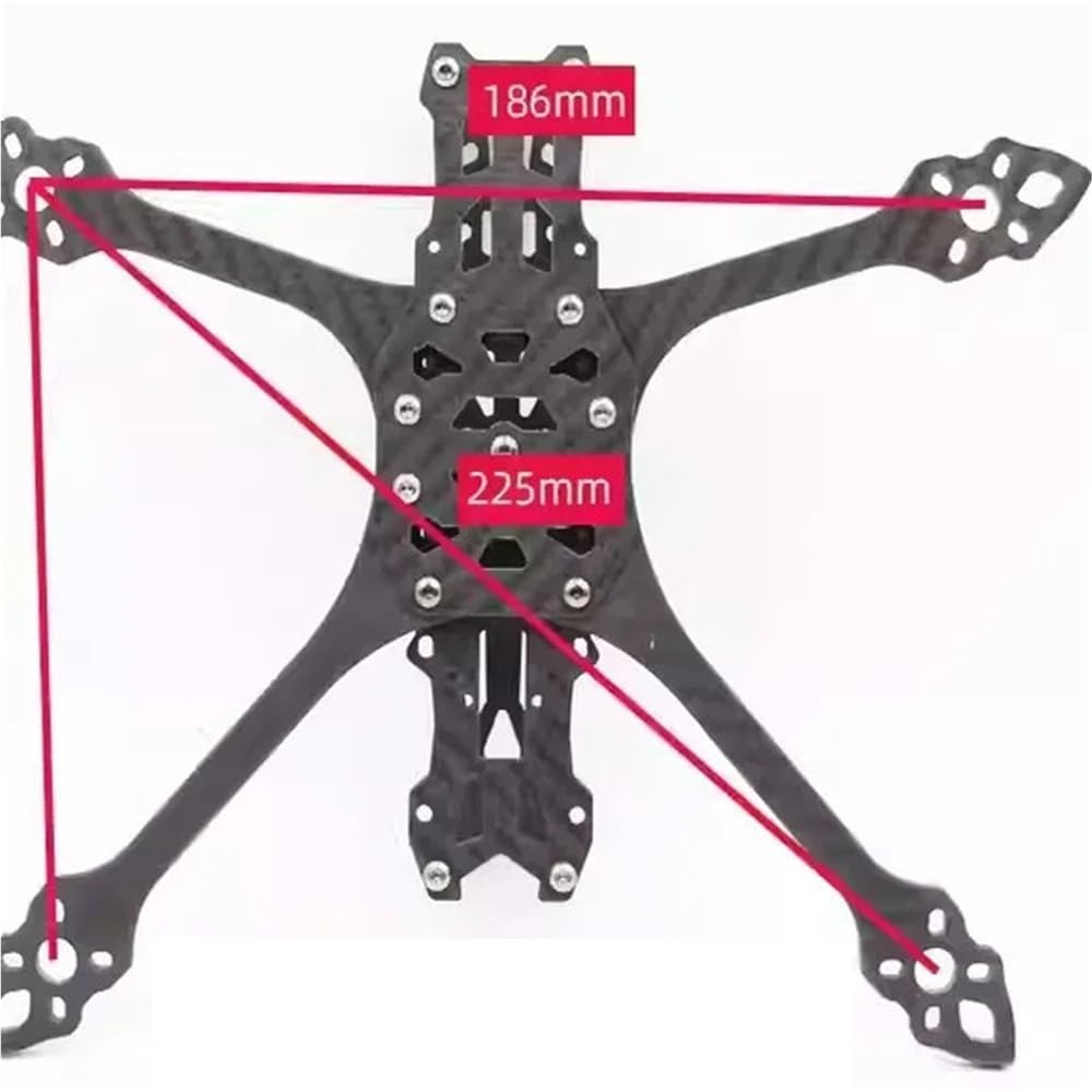 MAK5 Marco Impreso 3D DC De 5 Pulgadas Sin GPR MARK5 for Drones FPV(Yellow)