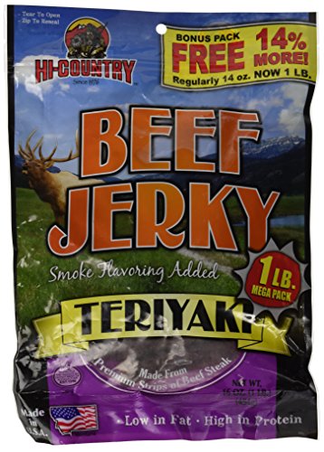 Hi-Country Beef Jerky, Teriyaki, 16-Ounce Value Pack