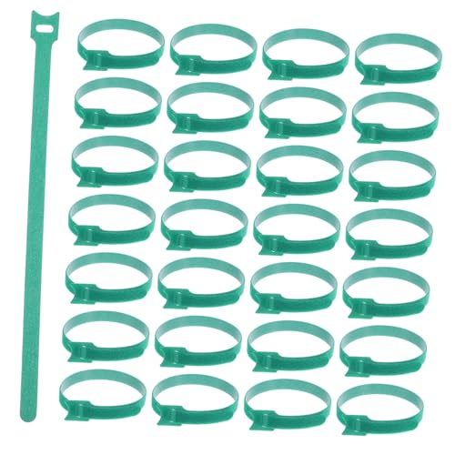 Mipcase 100 piezas bridas reutilizables de cable con gancho y lazo para organización de cables eléctricos y electrodomésticos verde 12mm x 300mm para uso en casa y oficina miniatura 1