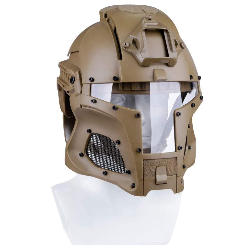 Buy WTZWY Airsoft Full Face Head Helmet Ballistic Helmet Side Rail