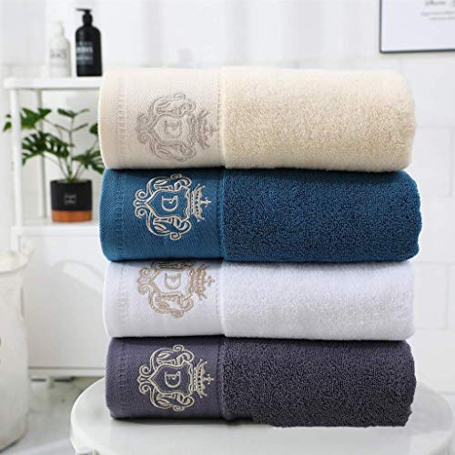 Serviettes de bain de luxe en coton beige grand drap de spa doux et absorbant 70x140 cm
