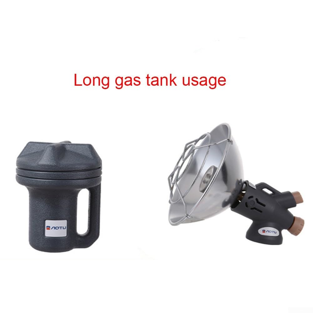 Chauffage électrique à gaz avec base pliable portable, niveaux de chaleur réglables pour le camping, la pêche et la terrasse (B)