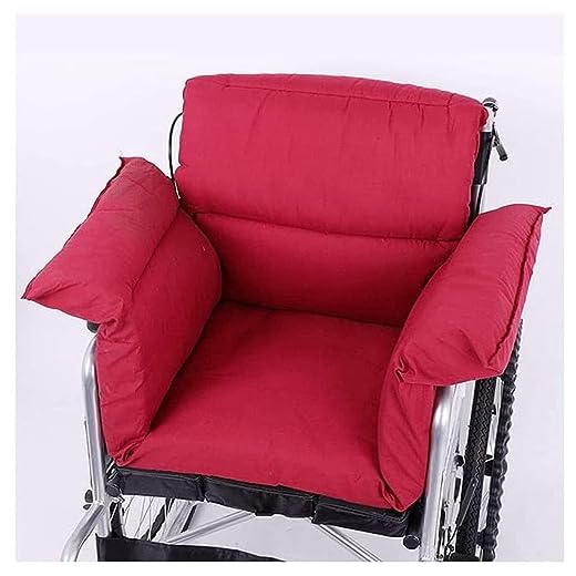 Orthopedic Wheelchair Cushion with Backrest Comfortable Breathable Washable Seat Cushion for Elderly Winter Pain Relief Support
