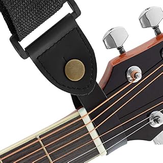 Tiger Sangle de guitare acoustique classique et espagnole Noir - Les Beatles, Paul McCartney, John Lennon, RIngo Starr, George Harrison Tiger Sangle de guitare acoustique classique et espagnole Noir – Image 2