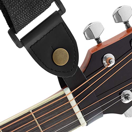 Tiger Sangle de guitare acoustique classique et espagnole Noir - Les Beatles, Paul McCartney, John Lennon, RIngo Starr, George Harrison Tiger Sangle de guitare acoustique classique et espagnole Noir – Image 3