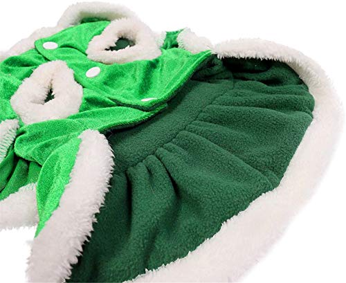 Mogoko Dog Cat Christmas Tree Costume, Funny Pet Cosplay Dress, Puppy Fleece Warm Outfits Animal Festival Apparel Clothes(L Size) #TOP5