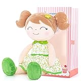 Gloveleya Baby Girl Gift Baby Doll Flower Fairy Green Doll Bronze 16 Inch