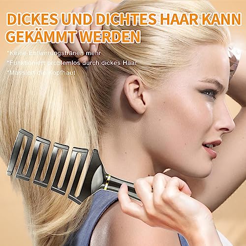 Haarbürste,SHINLEA Haarbürste Ohne Ziepen für Herren, Damen und Kinder,Sind für Dickes Haar und Lange & Curle Geeignet, Wet Detangler Bürste für All Haar Types