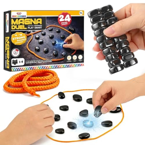 Image of Wembley Sizzle Magnet Game for Boys & Girls | Strategy Board Game for Adults Family | Classic Birthday Gift Night Game for Teens 15+ Years 2-4 Players | Travel-Friendly Magnetic Attraction Toys