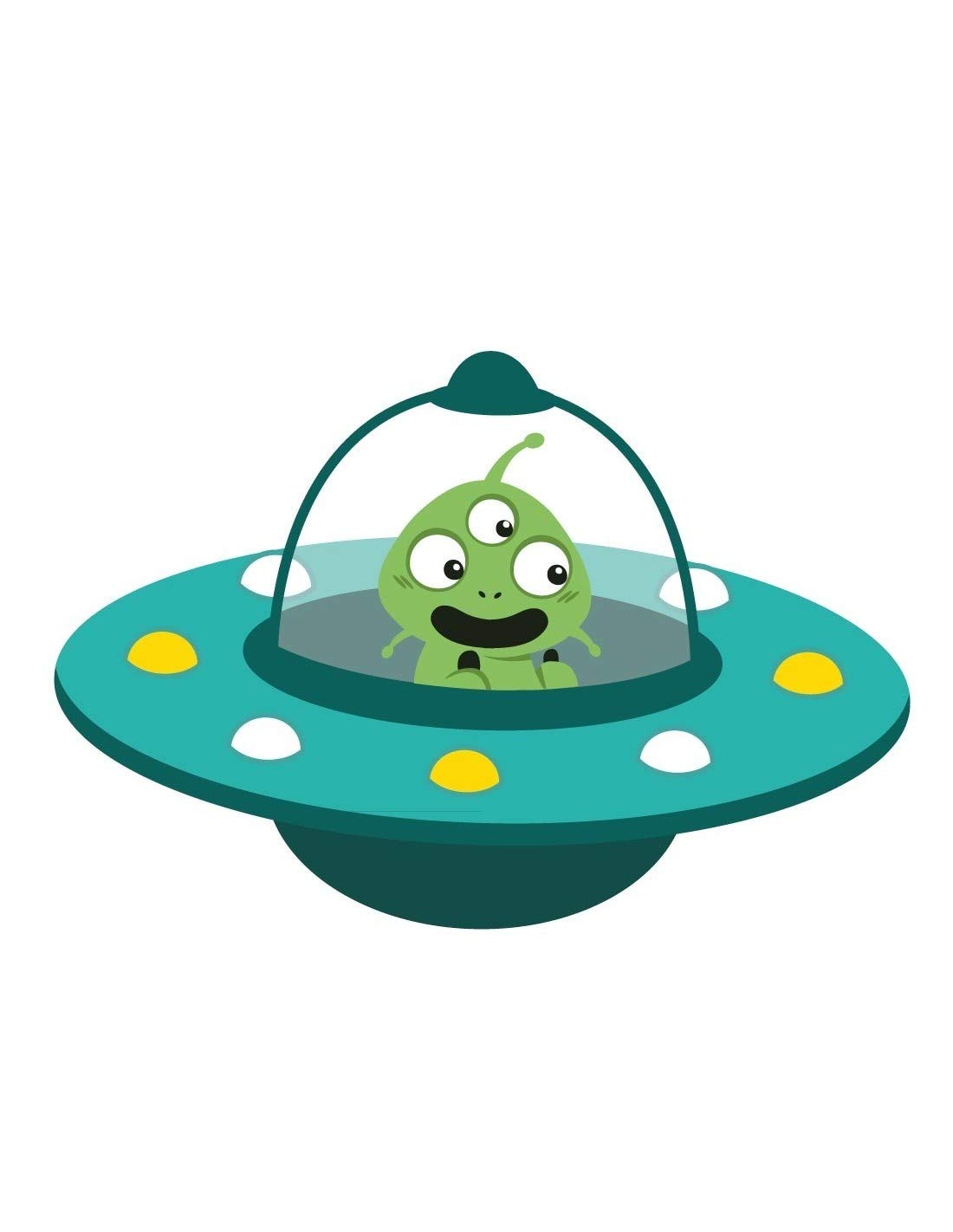 Sticker garçon OVNI pour relooker la chambre de votre petit astronaute passionne d'espace