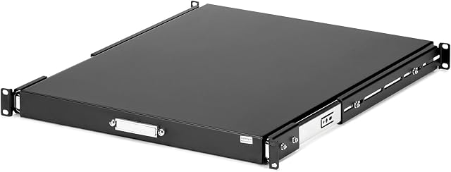 StarTech.com 1U Clavier de plateau de support de rack de serveur coulissant - 55lbs - 22" Tiroir en acier profond pour 19" AV, Rack d'équipement réseau (SLIDESHELFD) | Tiroir de retrait pour n'importe quel 19in serveur rack, s'inverse à 1U tiroir, Idéal pour les outils clavier pe