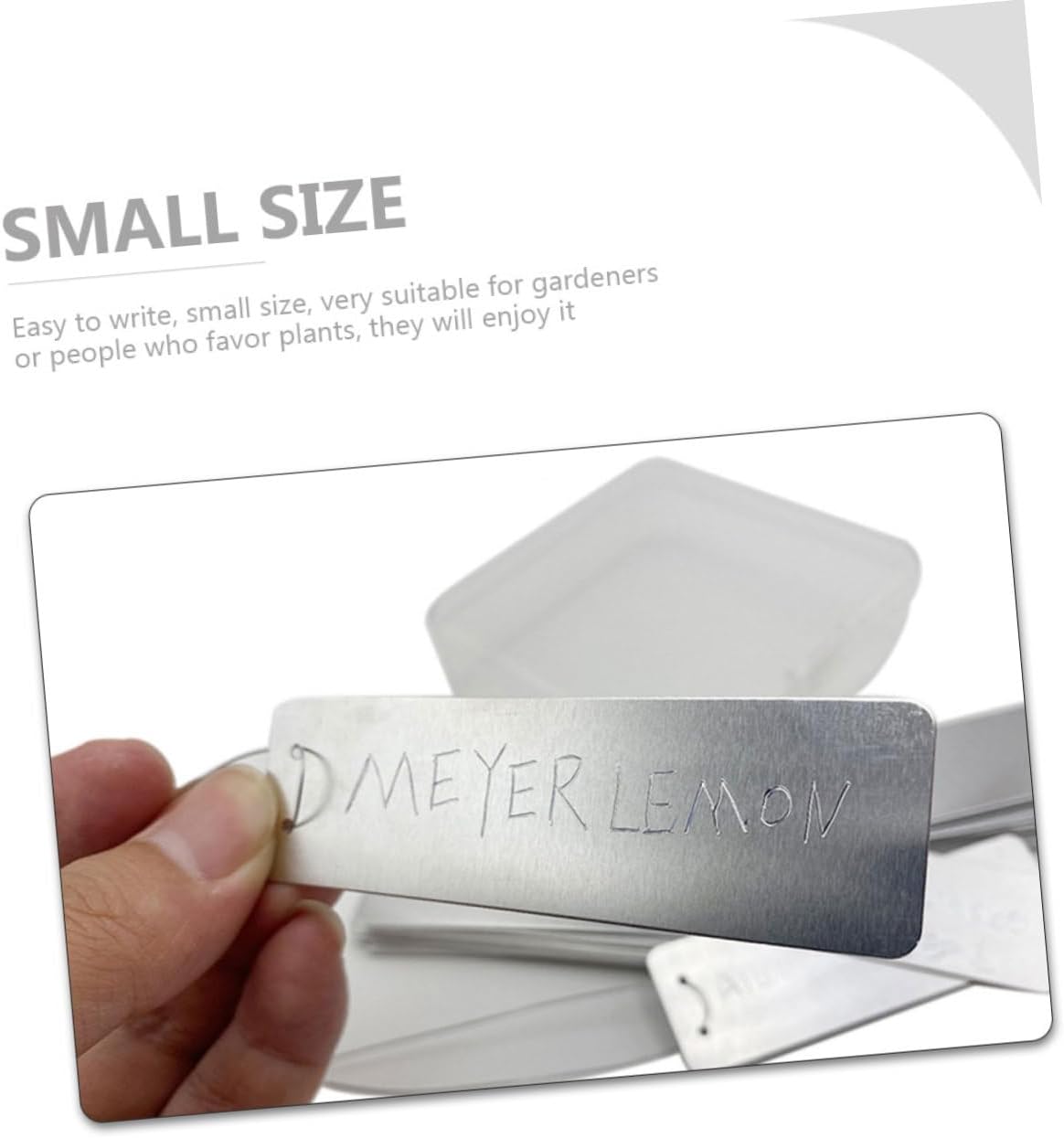 jojofuny 100pcs Metal Plant Labels Garden Markers Plant Distinguish Tags for Outdoor Nursery Seedling Flower Vegetable Identification