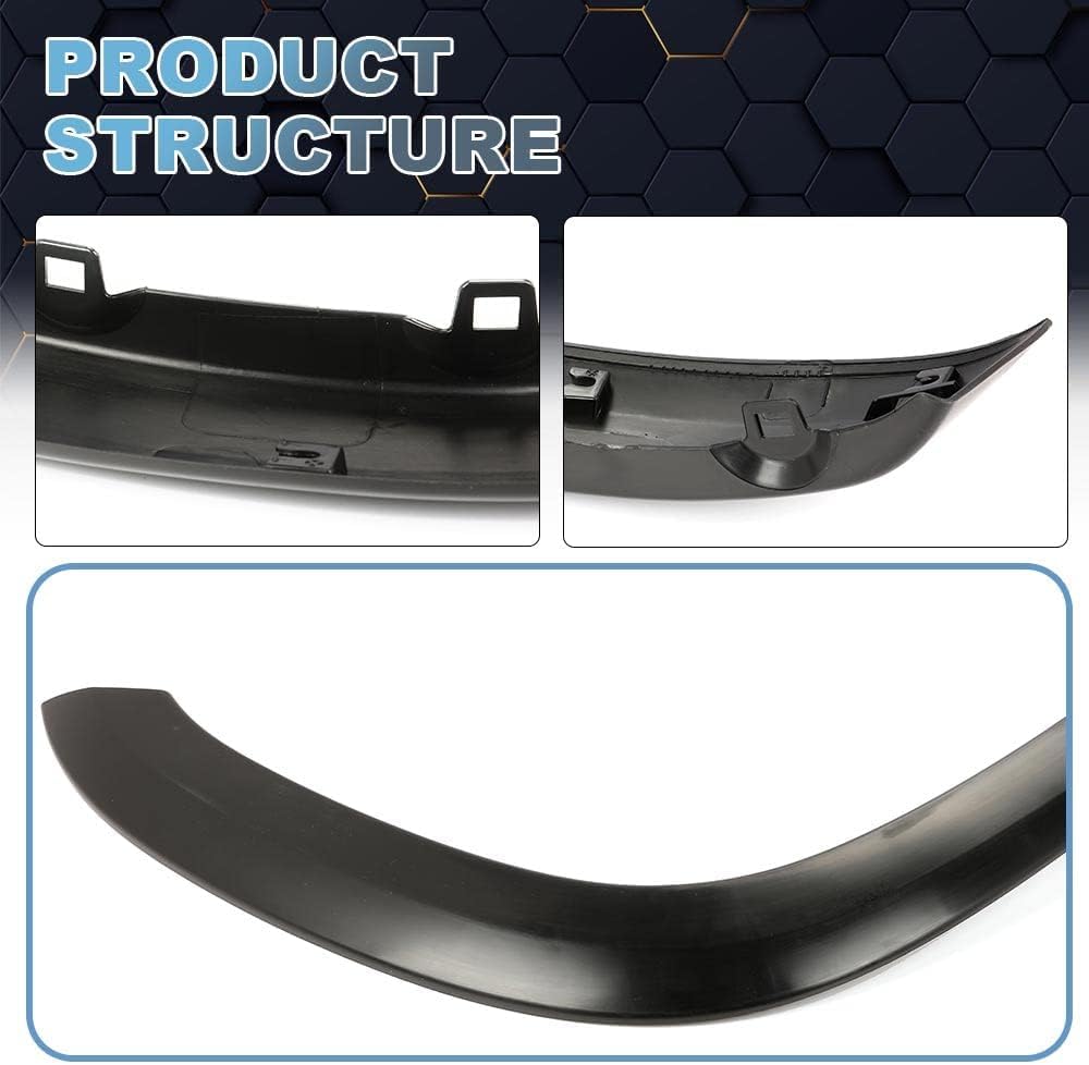 ANDPLAY Front Fender Flare Right Passenger Side Compatible With Toyota RAV4 2006 2007 2008 2009 2010 2011 2012 Wheel Black Fender Thermoplastic Bolt-on Trim 756120R901, TO1268104
