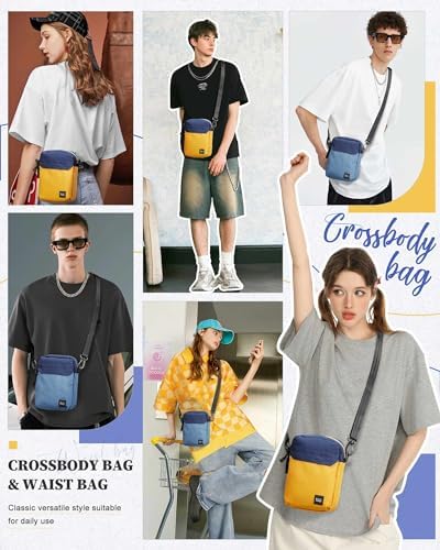 Borsa A Tracolla Impermeabile Veriya – Unisex Con Porta Cuffie Per Sport E Viaggi (Blu)