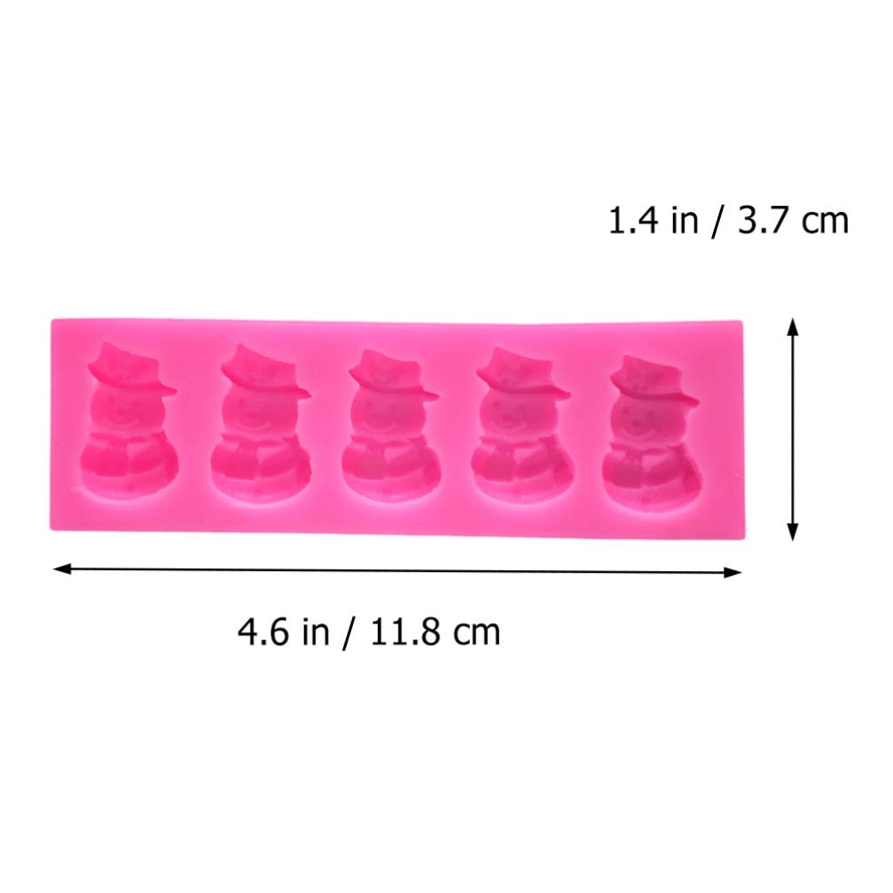 Weihnachten Schneemann Schokoladenform Weihnachten Silikon Süßigkeiten Keks Gummibärchen Form DIY Kuchen Dekoration Form for Fondant Kuchen Süßigkeiten Weihnachten Backzubehör/371 Pfanne