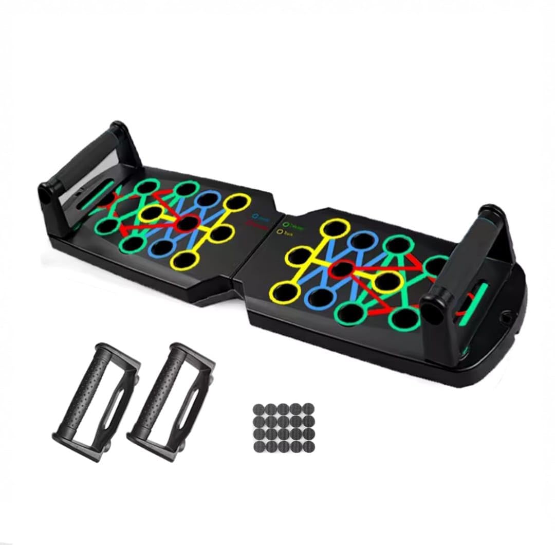 Tabla de flexiones, conjunto de fitness portátil multifuncional para el hogar, entrenamiento de cuerpo completo