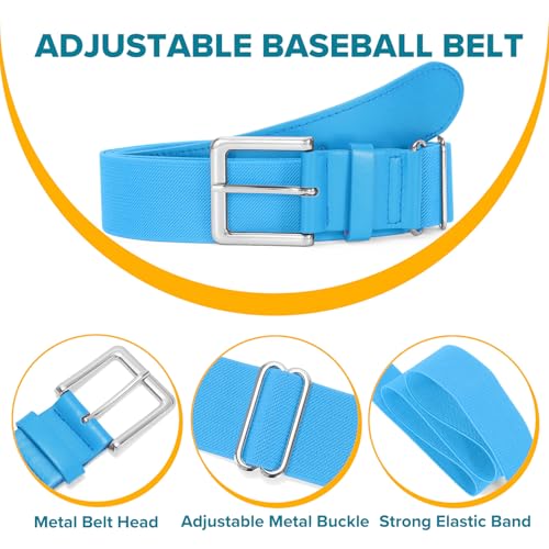 Image of Baseball Socks and Belt Combo for Youth Adult - Softball Socks and Belt for Boys and Girls