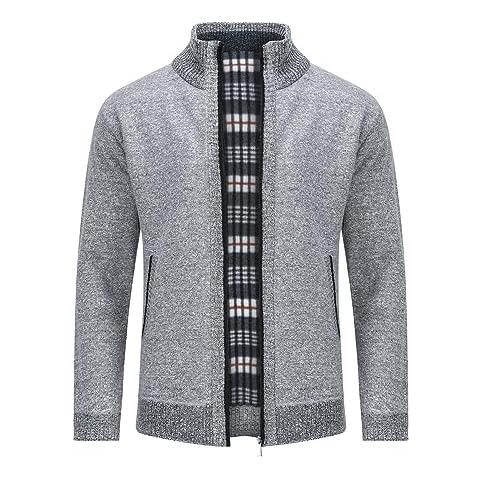 Allthemen Men's Fleece Lined Cardigan Cover