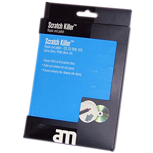 CrazyGadget® Scratch Killer Repair Recovery and Polish Kit for CD, CD-ROM, DVD, Game Discs, Photo Discs etc.