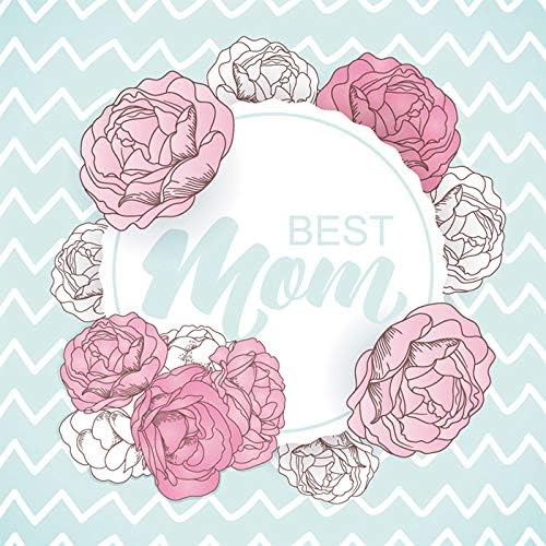 Walls By Me - Peel and Stick Poster Print Pink and White Floral Wall Art 3244-12in x 12in (31x31cm) -, Repositionable and Removable - Unframed