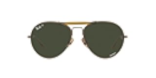 Unisex Rb8063 Titanium Aviator Sunglasses