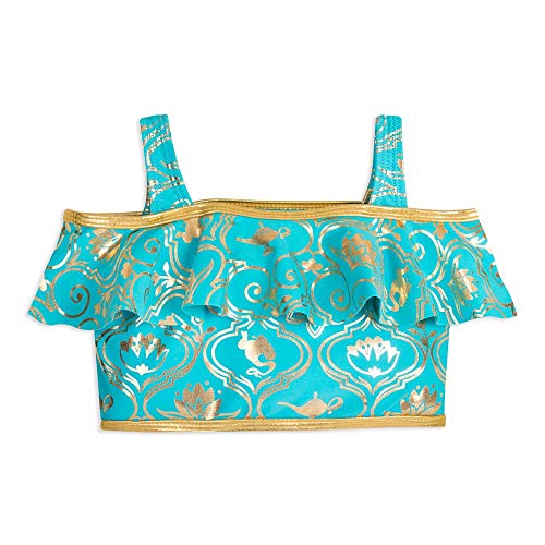 Disney Jasmine Deluxe Swimsuit For Girls – Aladdin, Size 4 Multicolored #TOP1