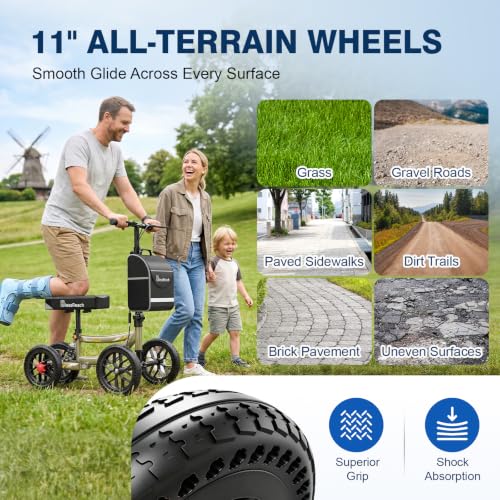 BlessReach All Terrain Knee Scooter 11