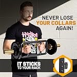 Magnetic Barbell Collars [Bells of Steel] Version 2.0 Premium Weight Bar Clamps, Quick Release Barbell Clips, Olympic Barbell Clamps, High-Strength Nylon Gym Clips, Pair, Black - Image 2