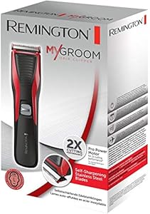 Remington Haarschneidemaschine HC5100 (netzbetriebener Haarschneider, selbstschärfende Edelstahlklingen, 12 Längeneinstellungen) Haarschneider, elektrischer Haartrimmer Herren MyGroom