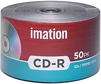 Vista 2 de Imation CD-R 52X 700MB/80Min Logo - Disco de datos grabable en blanco (50 unidades)