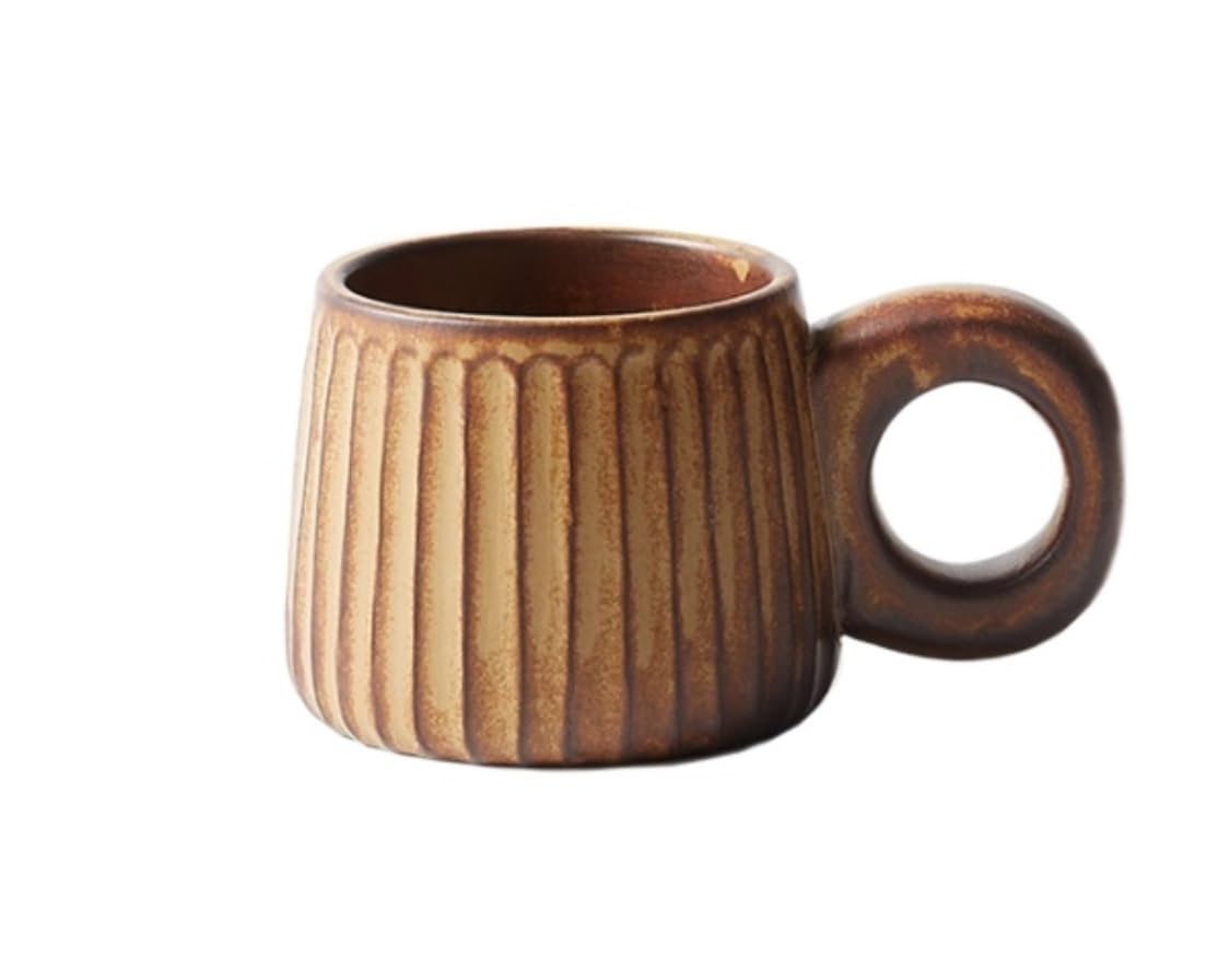 Tazas Tazas Taza Para Beber En El Hogar Taza De Cerámica De Estilo Retro Con Personalidad Taza De Café Utilizada En Tazas De Café Para El Hogar Y La Oficina Taza De Café ( Color : A , Size : 250ml )