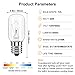 Neanete Microwave Light Bulb for Under Range Hood Appliance Refrigerator T8 40 Watt 125V E17 Intermediate Base Warm White Replacement Bulb for 8206232A, 1890433, AP4512653, WB25X10030 Pack of 6
