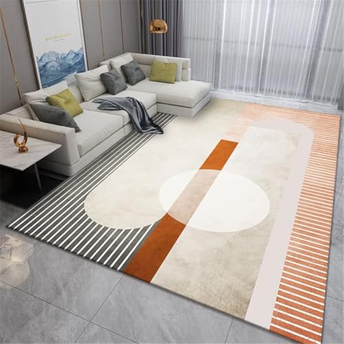 Tapis de canapé géométrique gris rose 40x60cm pour déco de chambre