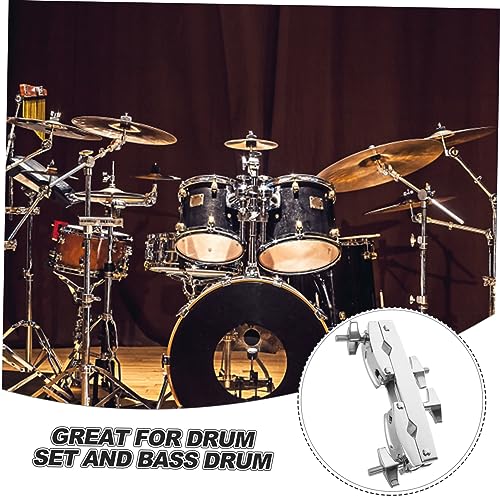 Soporte fijado para cowbell, accesorio para batería, clip de montaje para instrumento musical miniatura 6