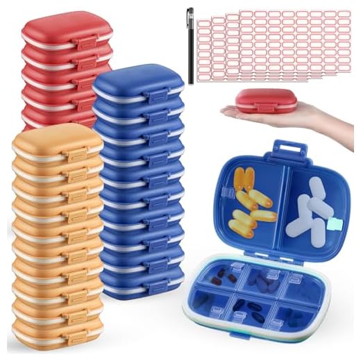 Can i put pill box in luggage 30 Pack Travel Pill Box for Organization