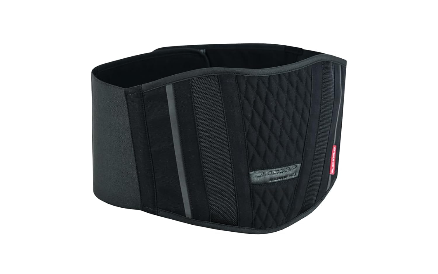 BLACKWILD - Cintura lombare per schiena, supporto dritto, per mal di schiena, moto, ciclismo, sollevamento pesi e palestra (lunghezza = 100-110 cm di circonferenza della pancia)