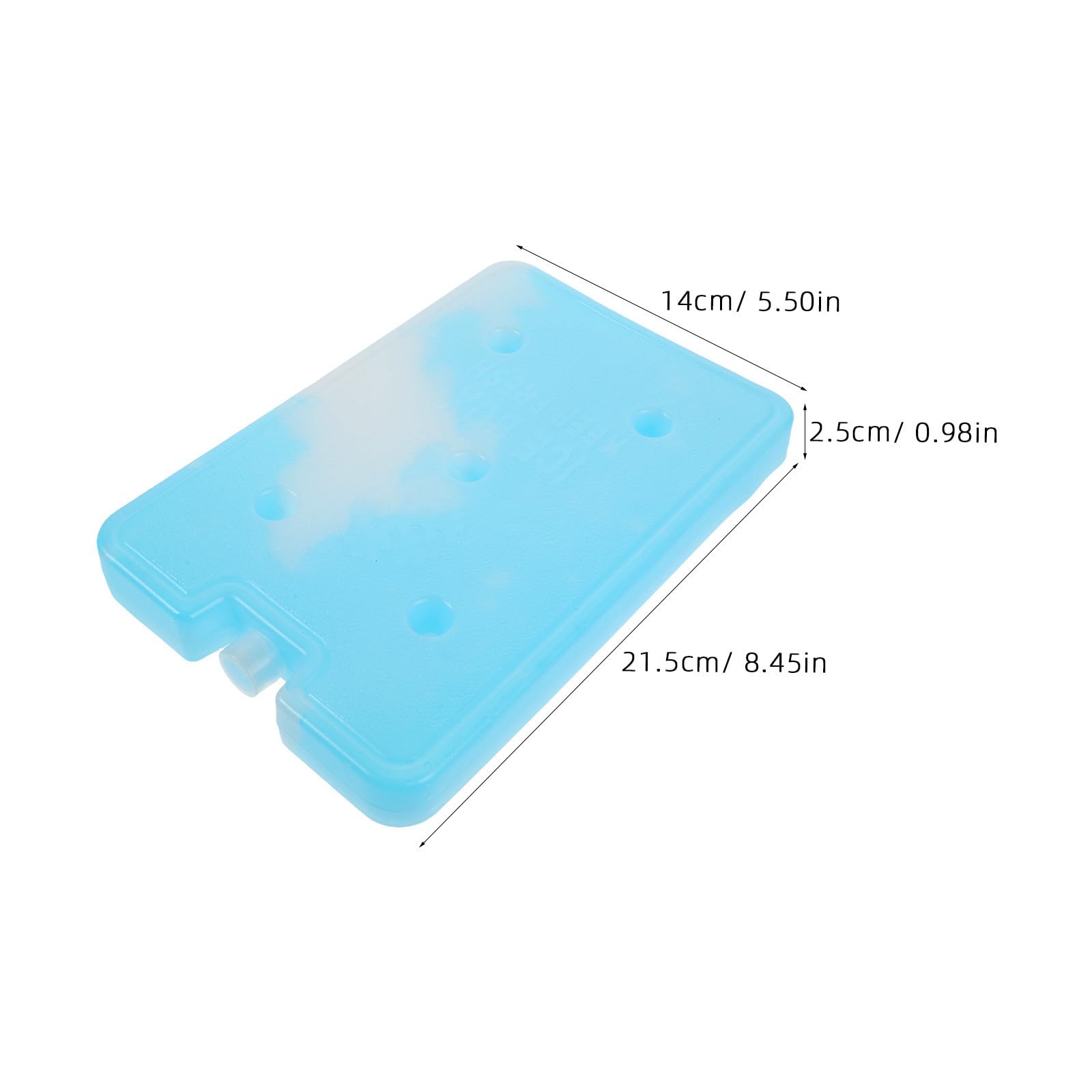 3 Pièces Bloc Réfrigérant Réutilisable 605ml en Plastique
