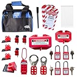 Industrial Lockout Tagout Kit (Loto) - Complete Safety Compliance Set with Padlocks, Hasps, MCB & Plug Lockouts, Cable Ties & Do Not Operate Tags - Electrical, Industrial & Hazardous Environments