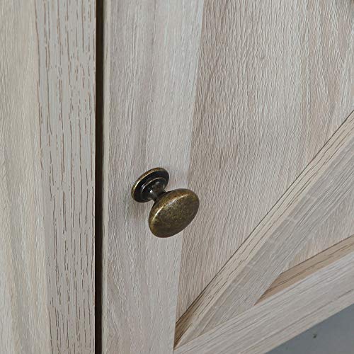 Rainbowsophianightstandfarmhousebedsidetablewithcabinetandshelves18x18x24incheswhiteoak Urban Country Home Decor Rainbow sophia nightstand farmhouse bedside table with cabinet and shelves 18 x 18 x 24 inches white oak urban country home decor