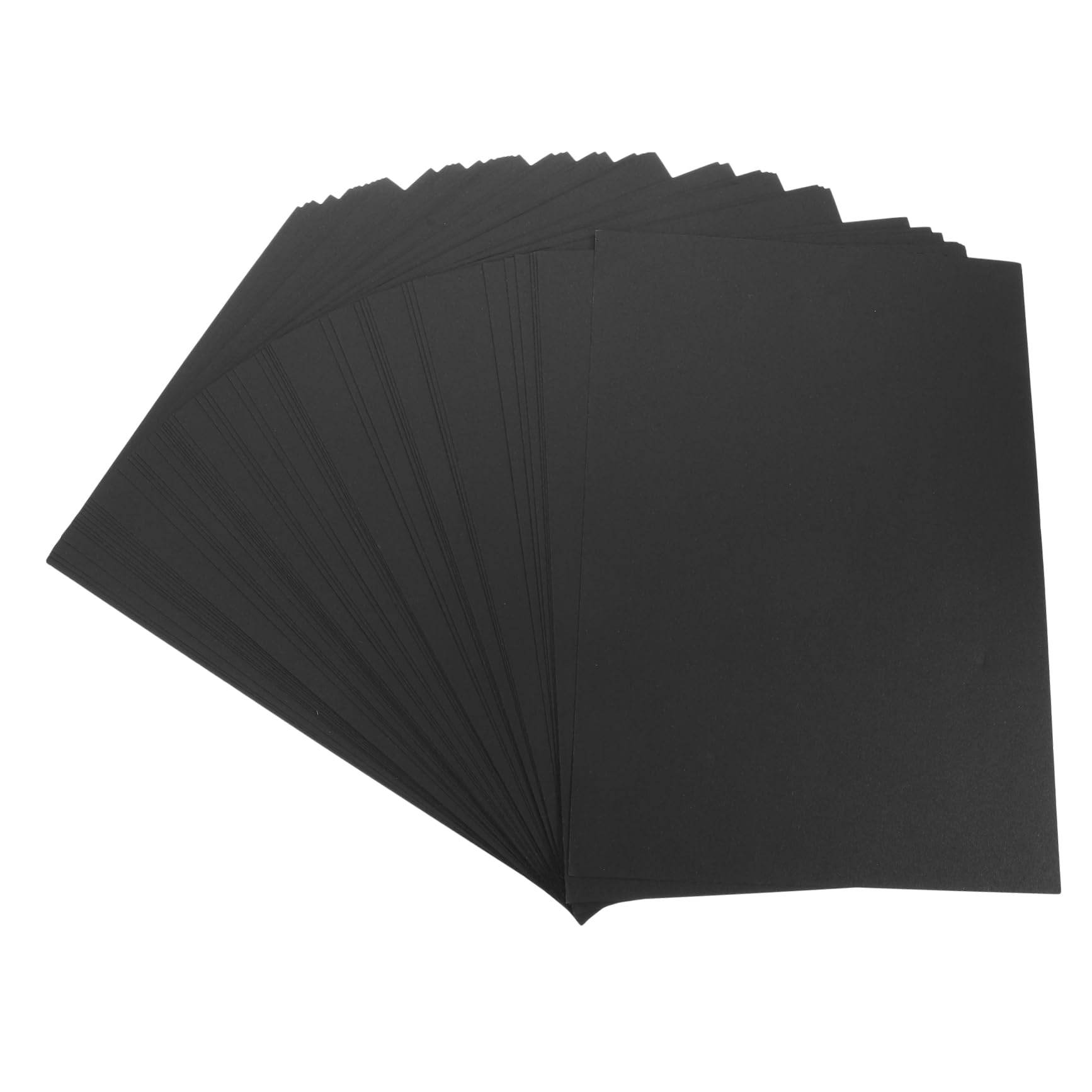 Feuilles Cartonné Noir A4 Surface Lisse et Résistante Lot de 50 pour Dessin, Peinture et Activités Artistiques