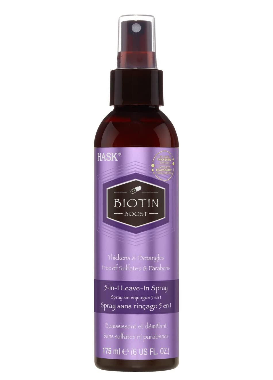 Thickening Biotin Boost 5-In-1 Leave-In-Spray 175-Ml | For Thicker, Volumising Hair | No Drying Alcohol, Paraben Free