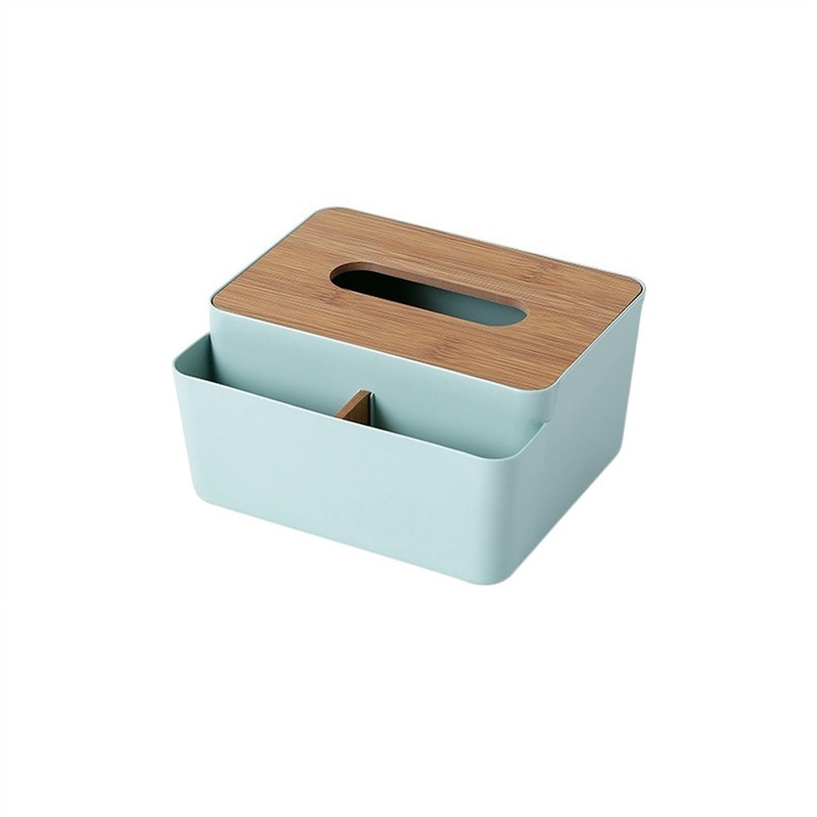 Tissue Holder Tissue Box Holder Wood Cover Toilet Paper Napkin Case Dispenser Towel Storage Boxes Facial Box Decor(Green)